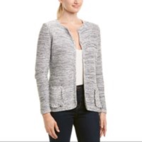 J. McLaughlin Jackets & Blazers - J. McLaughlin Tweed Cardigan Blazer Medium Knit